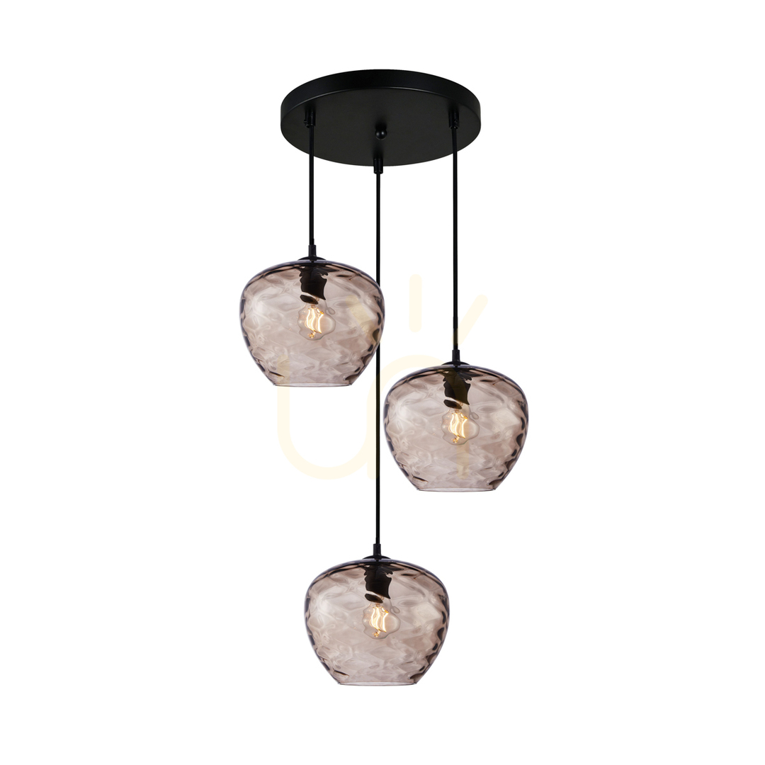 Sprawdź Italux Bresco Lampa Wisząca Czarna 3-Punktowa E27 PND-3033-3A-BK-CF Italux Bresco Lampa Wisząca Czarna 3-Punktowa E27 PND-3033-3A-BK-CF