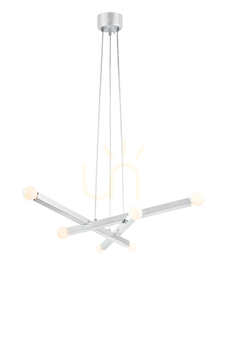 Sprawdź Lampa wisząca Markslojd Stack 6L chrom 80 cm 109156