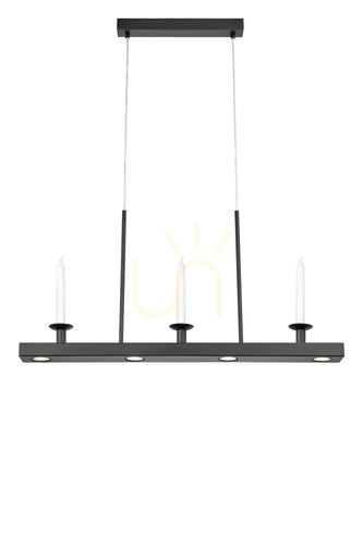 Sprawdź Lampa wisząca Markslojd Dining 4L czarna LED 109158
