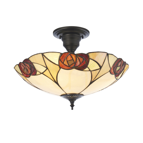 Sprawdź Lampa sufitowa Tiffany wielokolorowa Interiors 111907