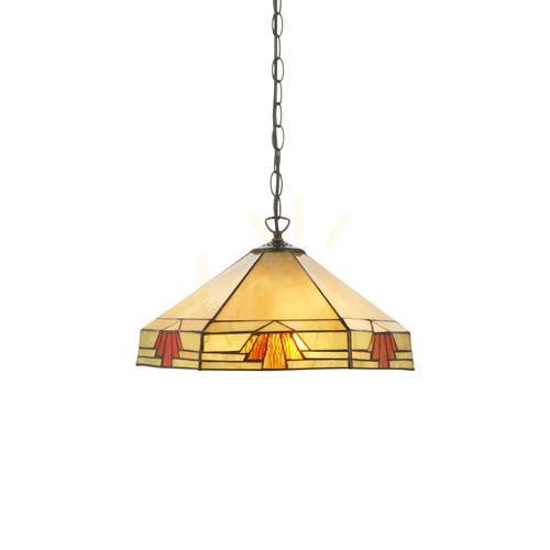 Sprawdź Lampa Wisząca Nevada Tiffany Wielokolorowy 111989 Interiors