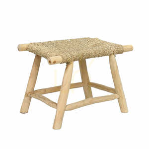 Taboret z trawy morskiej Porto naturalny M BAZAR BIZAR Best Seller small 0