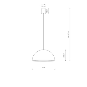 Lampa Wisząca HEMISPHERE SUPER S 10694 czarny połysk - Nowodvorski small 7