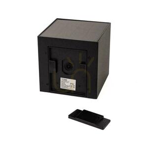 Oprawa ścienna solarna V-TAC 9W LED COB regulowana czarna kostka 15x15cm IP65 VT-11109 4000K 860lm small 4