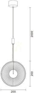 Lampa wisząca PIATTO - nowoczesna biała lampa 50 cm 21 Lampa wisząca PIATTO - nowoczesna biała lampa 50 cm small 21