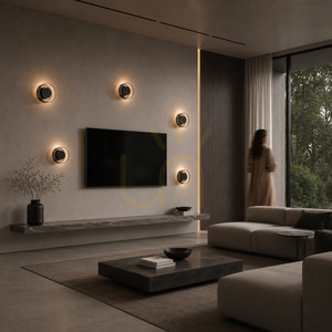 Lampa ścienna DISCO LED czarna 23 cm small 2
