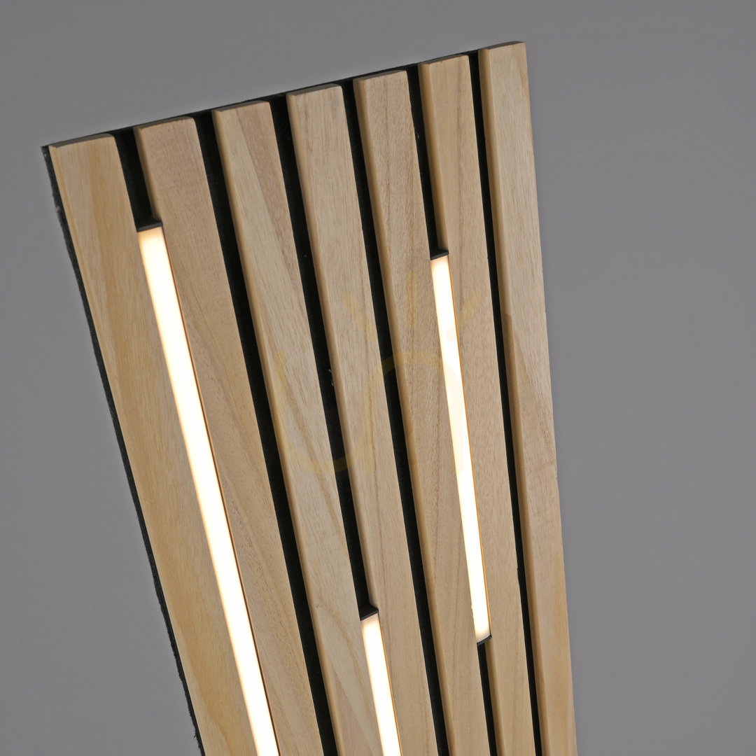 Zobacz Lampa Podłogowa Q-AKUSTIK 822-79 Drewno 1xLED Lampa Podłogowa Q-AKUSTIK 822-79 Drewno 1xLED