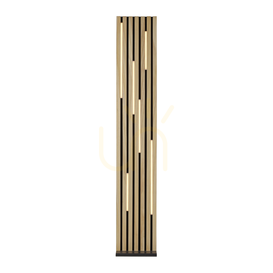 Wyświetl Lampa Podłogowa Q-AKUSTIK 822-79 Drewno 1xLED Lampa Podłogowa Q-AKUSTIK 822-79 Drewno 1xLED