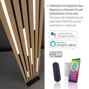Lampa Podłogowa Q-AKUSTIK 822-79 Drewno 1xLED 4 Lampa Podłogowa Q-AKUSTIK 822-79 Drewno 1xLED small 4