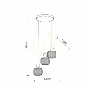 Ballo Lampa Wisząca 3 Xe14 small 12