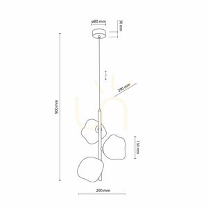 Lava Brown Lampa Wisząca 3 Xg9 small 9