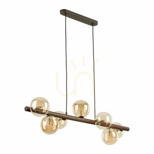Estera Wood Orzech Bursztyn Lampa Wisząca 7 Xg9 small 4