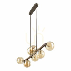 Estera Wood Orzech Bursztyn Lampa Wisząca 7 Xg9 small 6