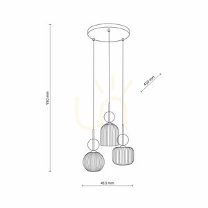 Sophia Cognac Lampa Wiszaca 3 Xe14 small 8