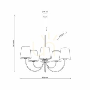 Candi Sabia Lampa Wiszaca 6 Xe27 small 7