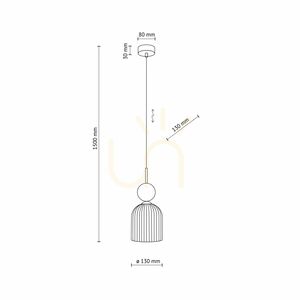 Sophia Green Cognac Lampa Wisząca 1 Xe14 small 10