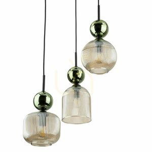 Sophia Green Cognac Lampa Wisząca 3 Xe14 small 5