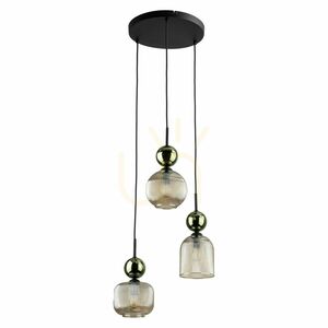 Sophia Green Cognac Lampa Wisząca 3 Xe14 small 6