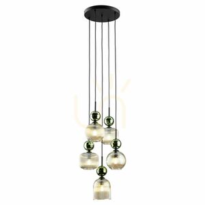 Sophia Green Cognac Lampa Wisząca 5 Xe14 small 7