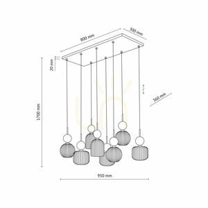 Sophia Green Cognac Lampa Wisząca 8 Xe14 small 11