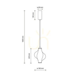 Elva Black Lampa Wisząca Led 8 W small 7