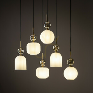 Sophia Cognac White Lampa Wisząca 6 Xe14 small 2