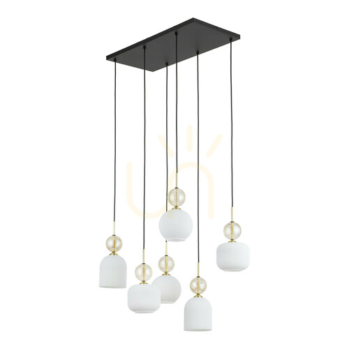 Sprawdź Sophia Cognac White Lampa Wisząca 6 Xe14