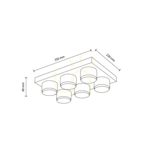 Brix White Lampa Sufitowa 6 Xgx53 small 6