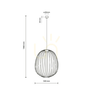 Sphera L Sabia Lampa Wisząca 1 Xgx53 small 8