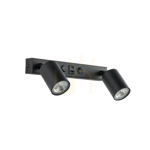 Sprawdź Nex Black Kinkiet 2 Xgu10 / Usb