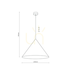 Cono Xl Salmon Lampa Wisząca 1 Xe27 small 8