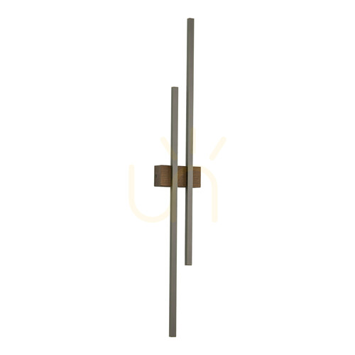 Sprawdź Flash New Brown Wood Kinkiet 2 Led