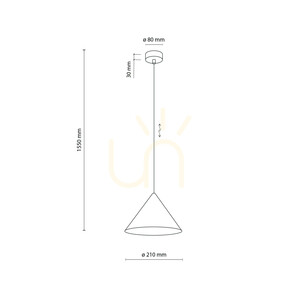 Cono S Pistacio Lampa Wisząca 1 Xe27 small 8