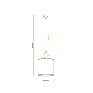 Amura Sabia Lampa Wisząca 1 Xe27 small 8