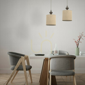 Amura New Brown Lampa Wisząca 1 Xe27 small 3