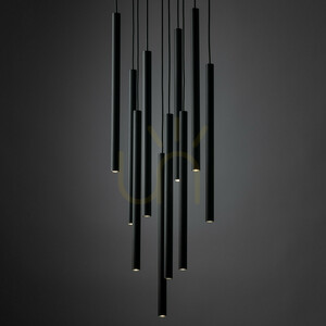 Ferro Black Lampa Wisząca 10 Xg9 Koło small 2