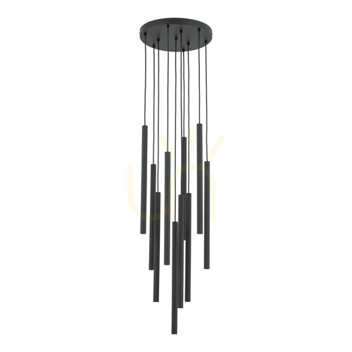 Sprawdź Ferro Black Lampa Wisząca 10 Xg9 Koło