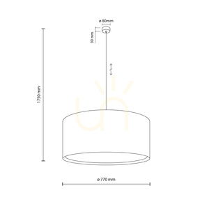 Largo Beige Lampa Wisząca 3 Xe27 small 7