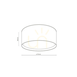 Largo Beige Lampa Sufitowa 6 Xe27 small 6