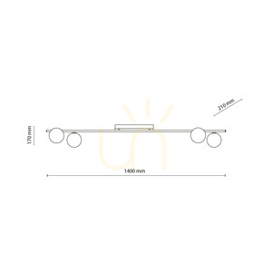 Imelo Black Lampa Sufitowa 4 Xg9 small 6