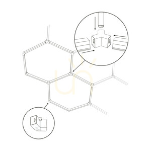 Panel Led Honey Comb 42 W small 15