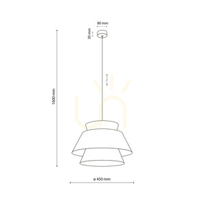 Kalum Len Lampa Wisząca 1 Xe27 small 5