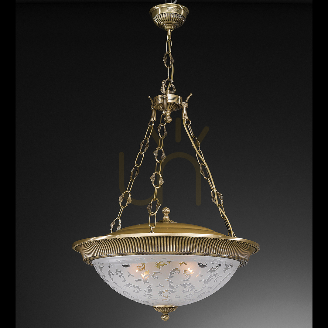 Sprawdź Lampa wisząca Italux 4-punktowa mosiężna Vetro Oriente L.6212/4 Lampa wisząca Italux 4-punktowa mosiężna Vetro Oriente L.6212/4