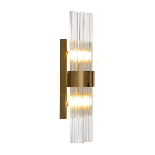 Sprawdź Lampa ścienna MIRACOLO B złota 50 cm ze szklanymi rurkami