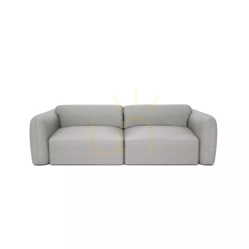 Sprawdź 3-osobowa sofa rozkładana NORREBRO – srebrna City Sofa