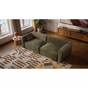 3-osobowa sofa rozkładana NORREBRO – zielona City Sofa small 7