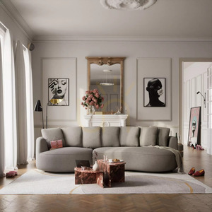 4-osobowa sofa narożna BELLEVILLE – kolor taupe City Sofa small 1