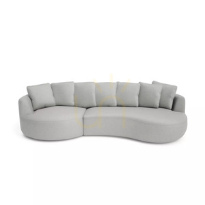 4-osobowa sofa narożna BELLEVILLE – srebrna City Sofa small 0
