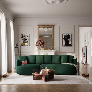 4-osobowa sofa narożna BELLEVILLE – zielona City Sofa small 1
