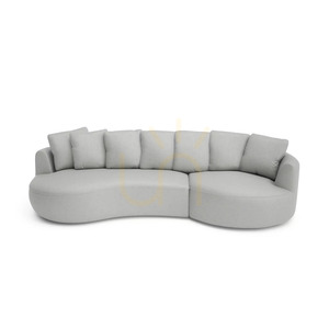 4-osobowa sofa narożna BELLEVILLE – srebrna City Sofa small 0